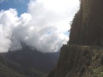 Abhang an der Death Road